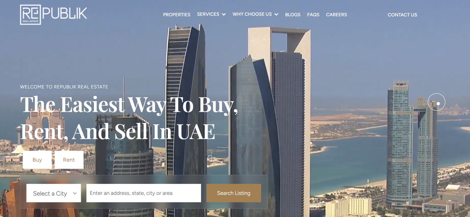 Republik Real Estate SEO Growth project screenshot
